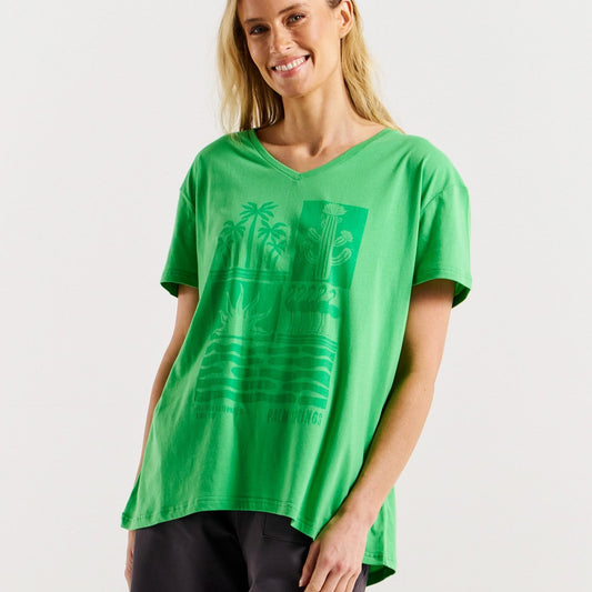 Betty Basics Teagan V-Neck Tee available at Bear & Moo