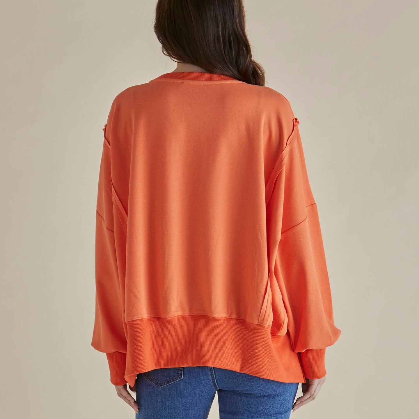 Betty Basics Mykie Jumper in Orange available at Bear & Moo