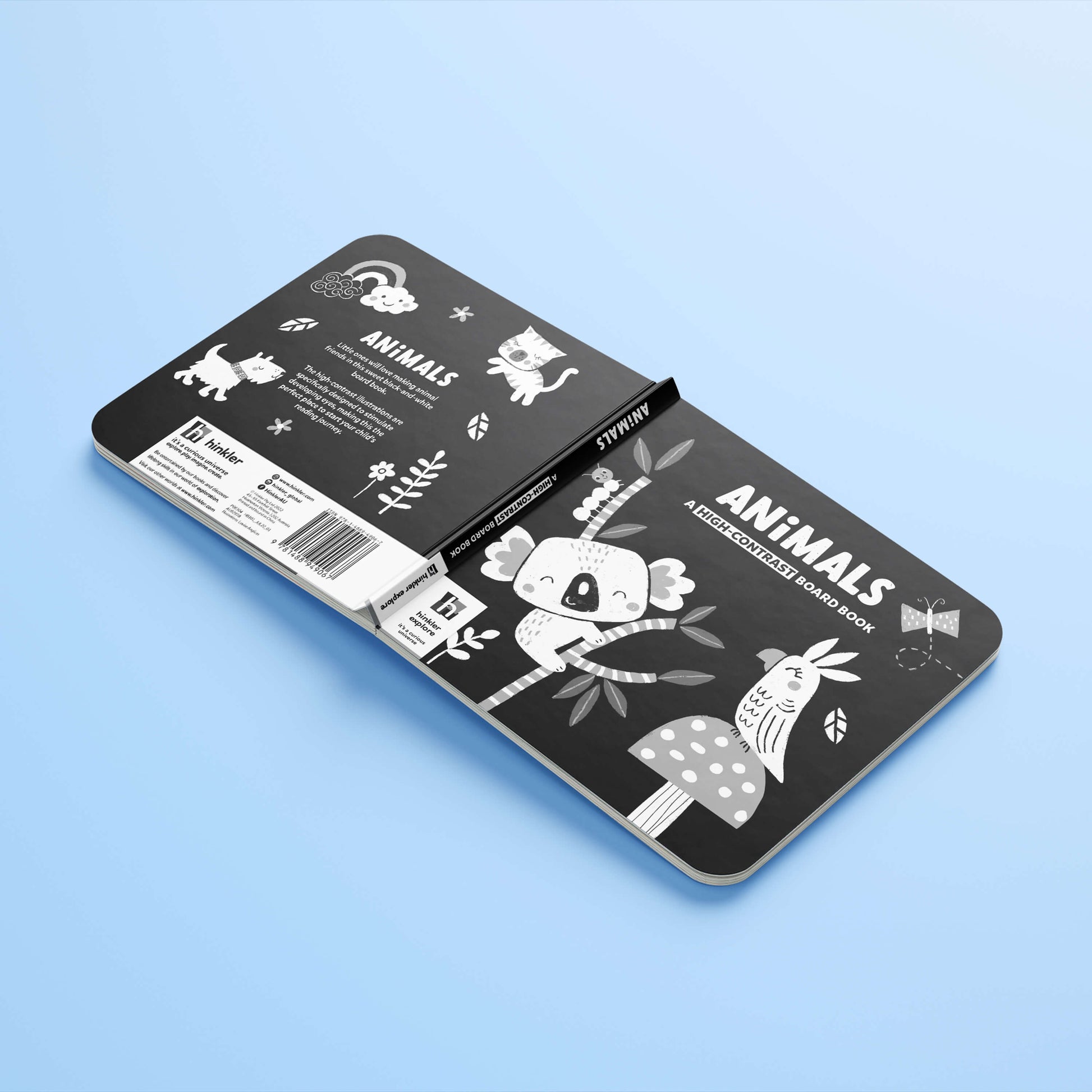 Animal Friends High Contrast Board Book available at Bear & Moo