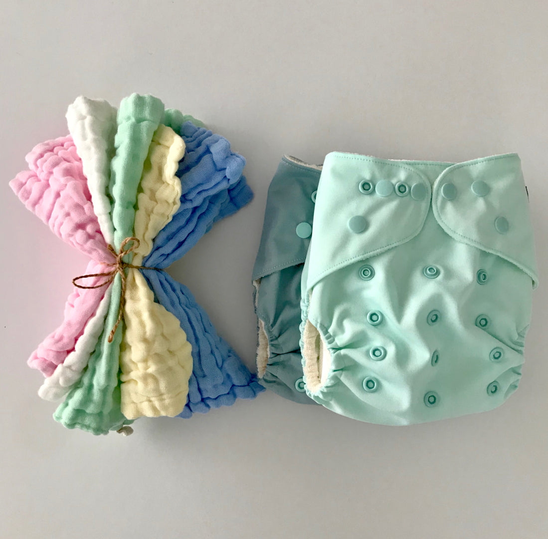 Reusable Cloth Nappies & Reusable Cloth Wipes from Bear & Moo