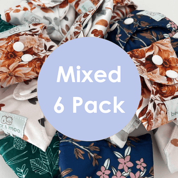 Reusable Sanitary Pad 6 Pack Bundle | Mixed Size