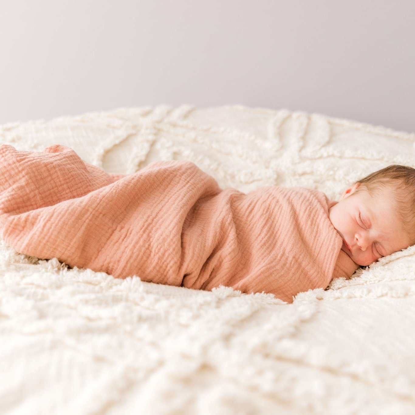 Bear & Moo Muslin Swaddle Blanket | 100% Organic Cotton